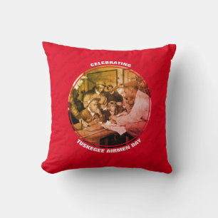 COUSSIN JOURNÉE PERSONNALISÉE DES TUSKEGEE AIRMEN