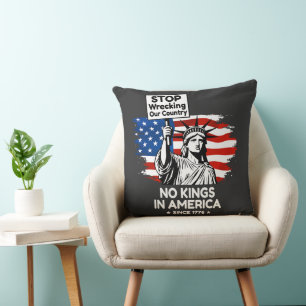 Coussin Journée sans roi – Halte au saccage de notre pays 