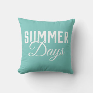 Coussin JOURS D'ÉTÉ typographie  
