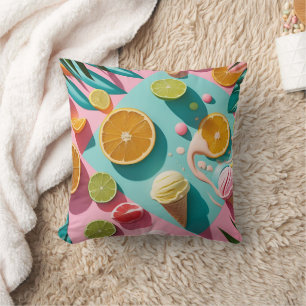 Coussin Jours lumineux, couleurs vives – Jeté vibrant d'ét