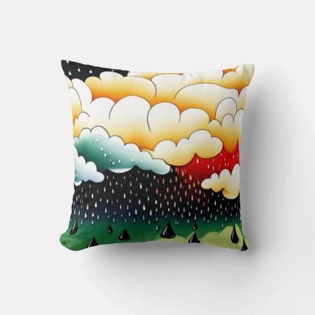 Coussin Jours pluvieux (Recto)
