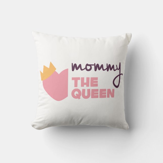 Coussin Jovely Maman la fête des Mères de la Reine | Oreil (Recto)
