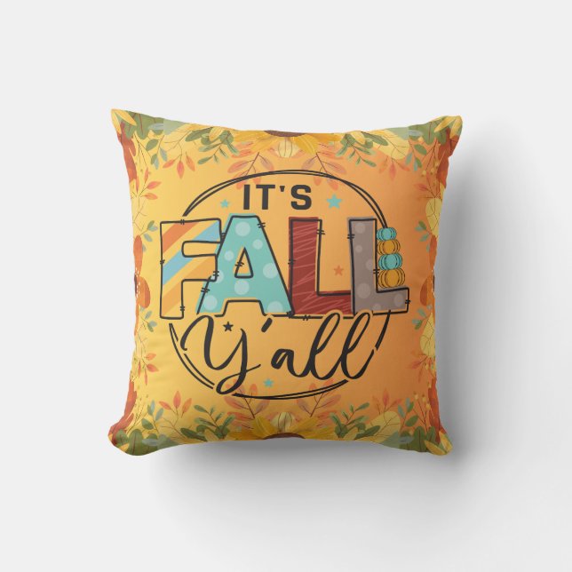 Coussin Joyeuse automne vous allez automne moisson Thanksg (Recto)