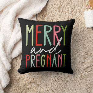 Coussin Joyeuse et enceinte Noël Maman Grossesse