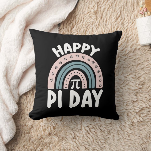 Coussin Joyeuse Fête de Pi Bohème Arc-en-ciel Mathématique (Couverture)
