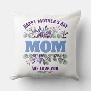 Coussin Joyeuse fête des mères maman cadeau personnalisé