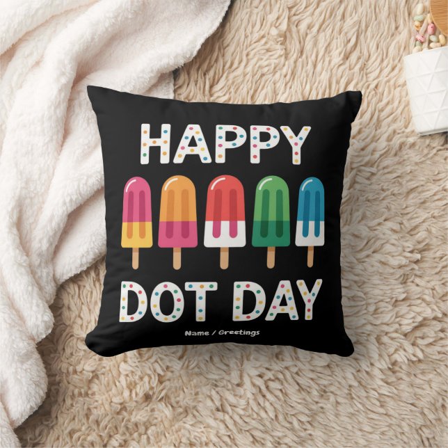 Coussin Joyeuse Fête des Points 2025 Enfants Garçons Fille (Couverture)