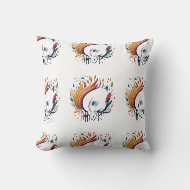 Coussin Joyeuse flamme paly (Recto)