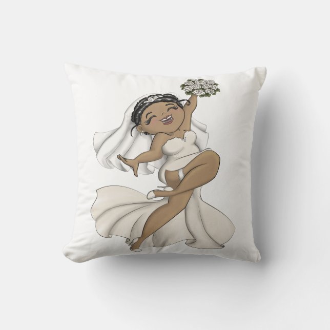 Coussin Joyeuse mariée 11 (Recto)