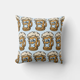 Coussin Joyeuse Mug De Bière, Illustration Drôle