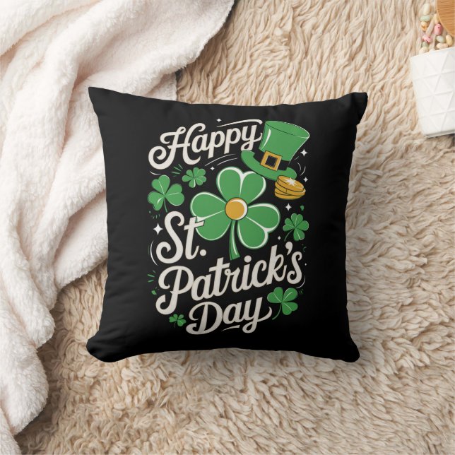 Coussin Joyeuse Saint-Patrick Patrimoine Irlandais St Patt (Couverture)
