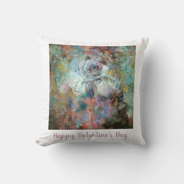 Coussin Joyeuse Saint-Valentin.  (Recto)