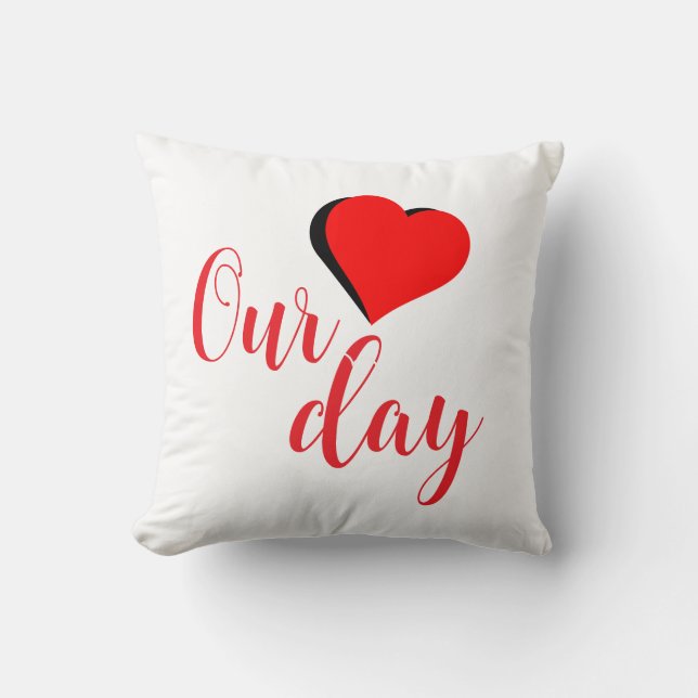 Coussin Joyeuse Saint-Valentin (Recto)