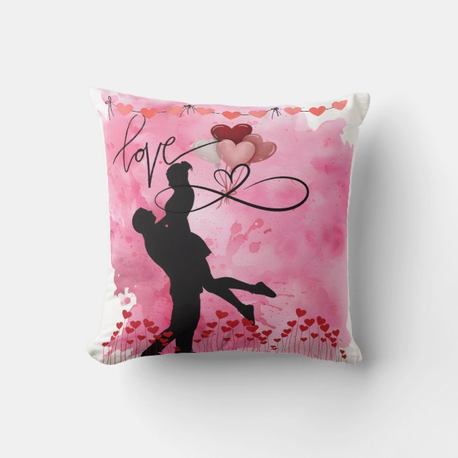 Coussin Joyeuse Saint-Valentin (Recto)