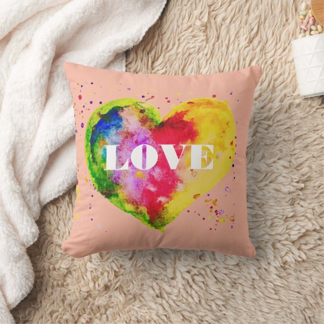 Coussin Joyeuse Saint-Valentin Couple Gay LGBT (Couverture)