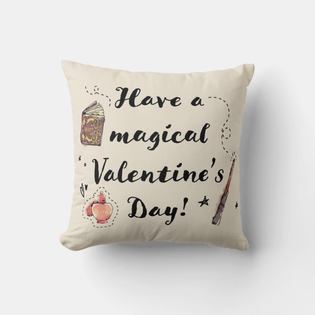 Coussin Joyeuse Saint-Valentin Magique (Recto)