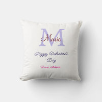 Joyeuse Saint-Valentin pastel violet monogramme ro
