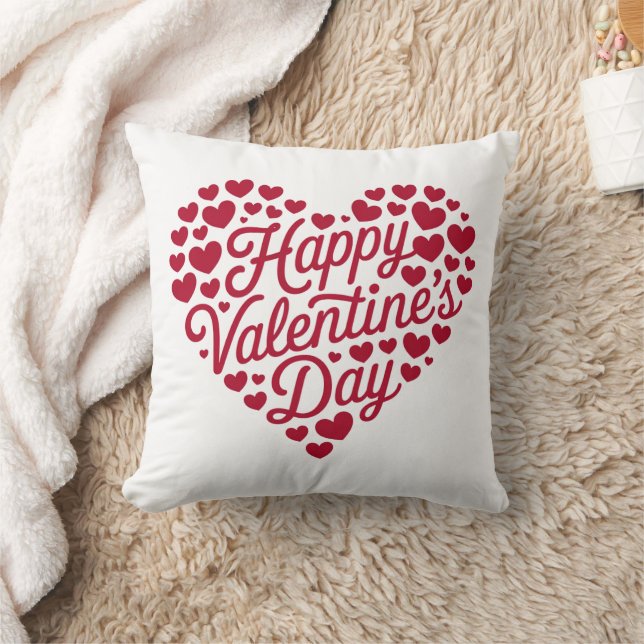 Coussin Joyeuse Saint-Valentin Saint-Valentin Amour Coeur (Couverture)