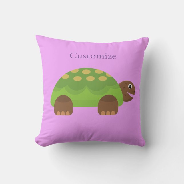 Coussin Joyeuse tortue souriante Thunder_Cove (Recto)