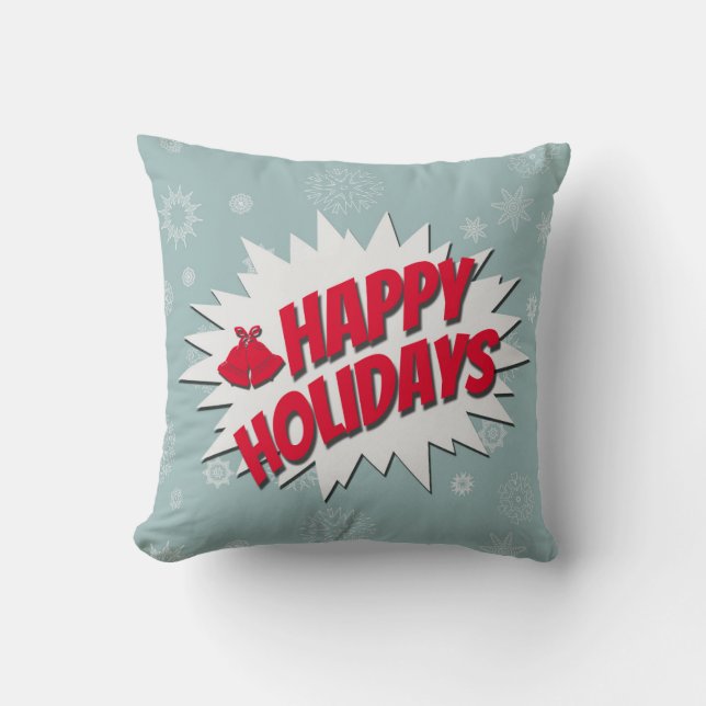 Coussin Joyeuses fêtes (Recto)