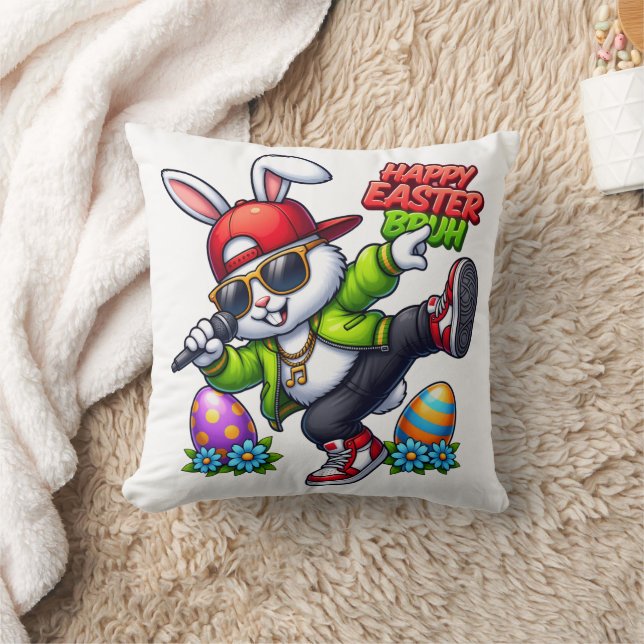 Coussin Joyeuses Pâques Frangin Lunettes de soleil Cool Bu (Couverture)