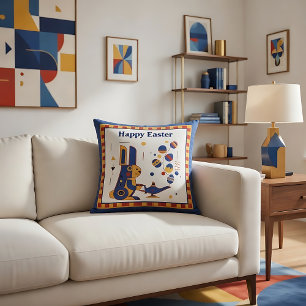 Coussin Joyeuses Pâques Personnalisé