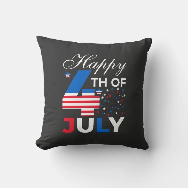 Coussin Joyeux 4 juillet -97958 (Recto)