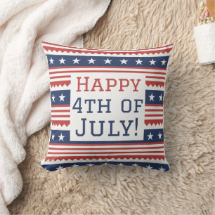 Coussin Joyeux 4 juillet fête de l'Indépendance