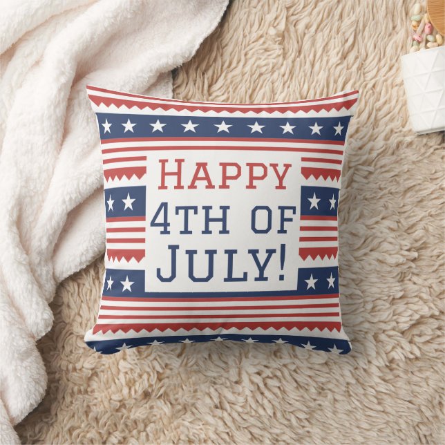 Coussin Joyeux 4 juillet fête de l'Indépendance (Couverture)