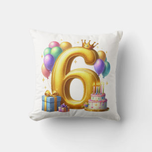 Coussin Joyeux 6e Anniversaire