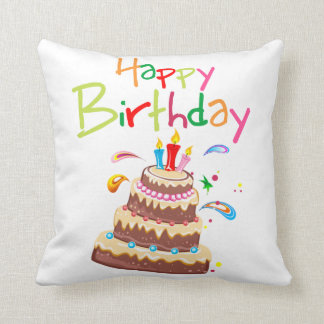 Coussin Joyeux anniversaire de Cake