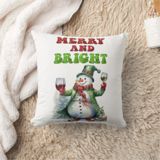 Coussin Joyeux bonhomme de neige