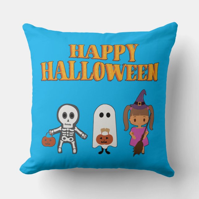 Coussin Joyeux cadeau Halloween (Recto)