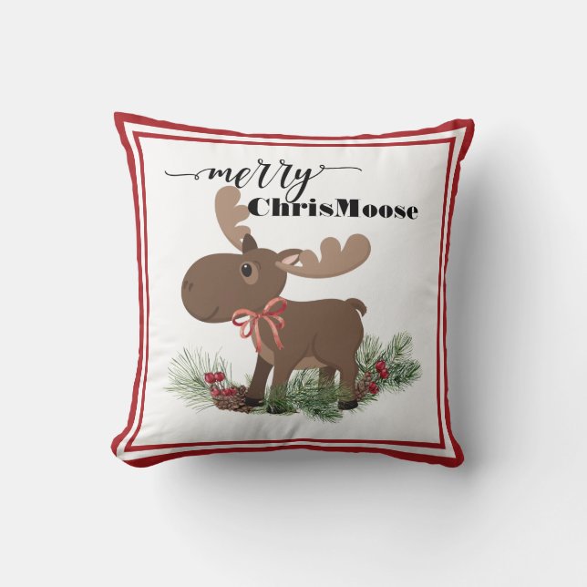 Coussin Joyeux ChrisMoose (Recto)