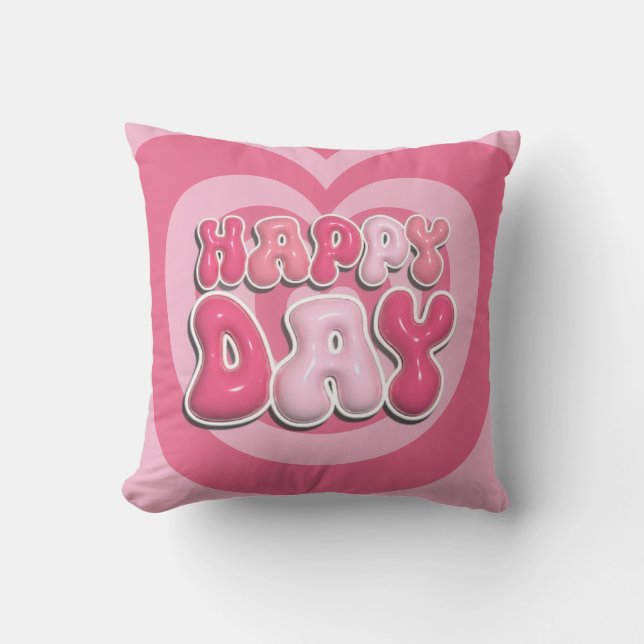 Coussin Joyeux Coeur de jour (Recto)