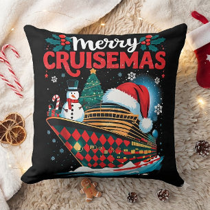 Coussin Joyeux Cruisemas drôle de Noël en famille