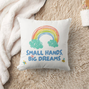 Coussin Joyeux enfant jour Petites mains, grands rêves