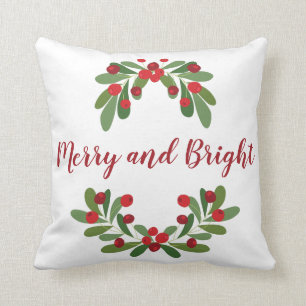 Coussin Joyeux et brillant Mistletoe de vacances Jeu d'ore