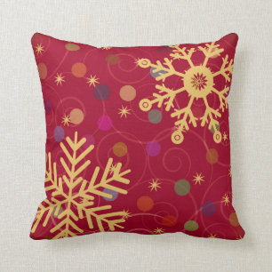 Coussin Joyeux et brillant Noël Feu de neige Bendel