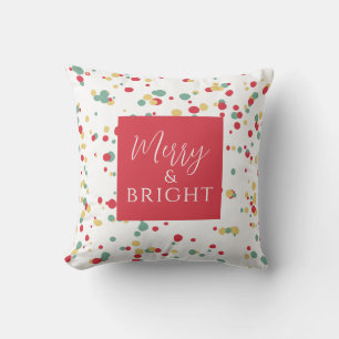 Coussin Joyeux et brillant rouge vert jaune grand bec