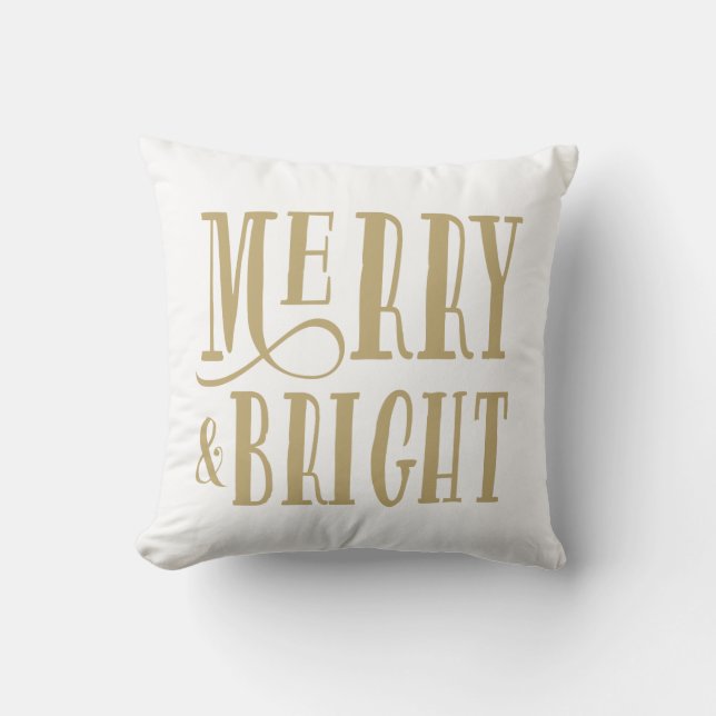 Coussin Joyeux et lumineux carreau de vacances de | (Recto)