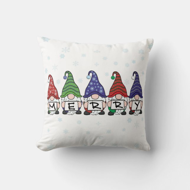 Coussin Joyeux Gnomes (Recto)