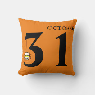 Coussin Joyeux Halloween 31 Octobre Jeu d'oreiller