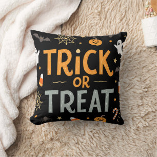 Coussin Joyeux Halloween 31 Octobre Trick or Treat