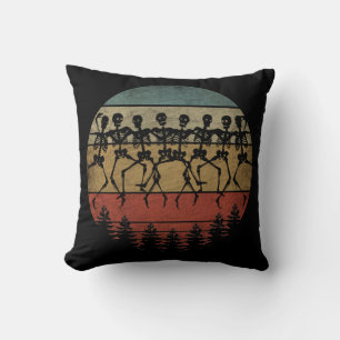 COUSSIN JOYEUX HALLOWEEN DANSE DE SQUELETTE