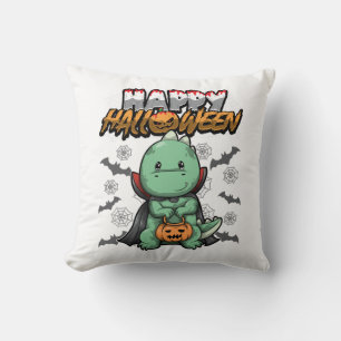 Coussin Joyeux Halloween Dragon déguisé