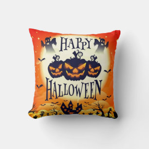 Coussin Joyeux Halloween ensorcelé