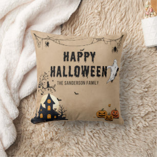 Coussin Joyeux Halloween Famille Sanderson