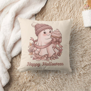 Coussin Joyeux Halloween Mignon Récolte d'Automne Fantôme