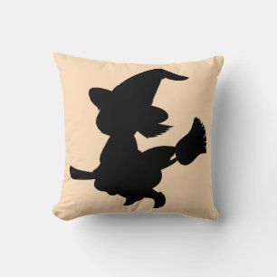 Coussin Joyeux Halloween Trick ou traiter sorcière avec ch